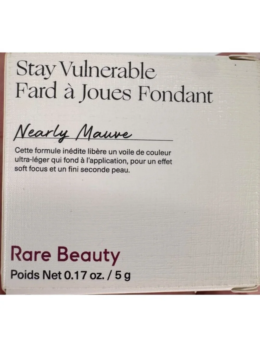 Rare Beauty Stay Vulnerable Melting Blush in Nearly Mauve True Mauve